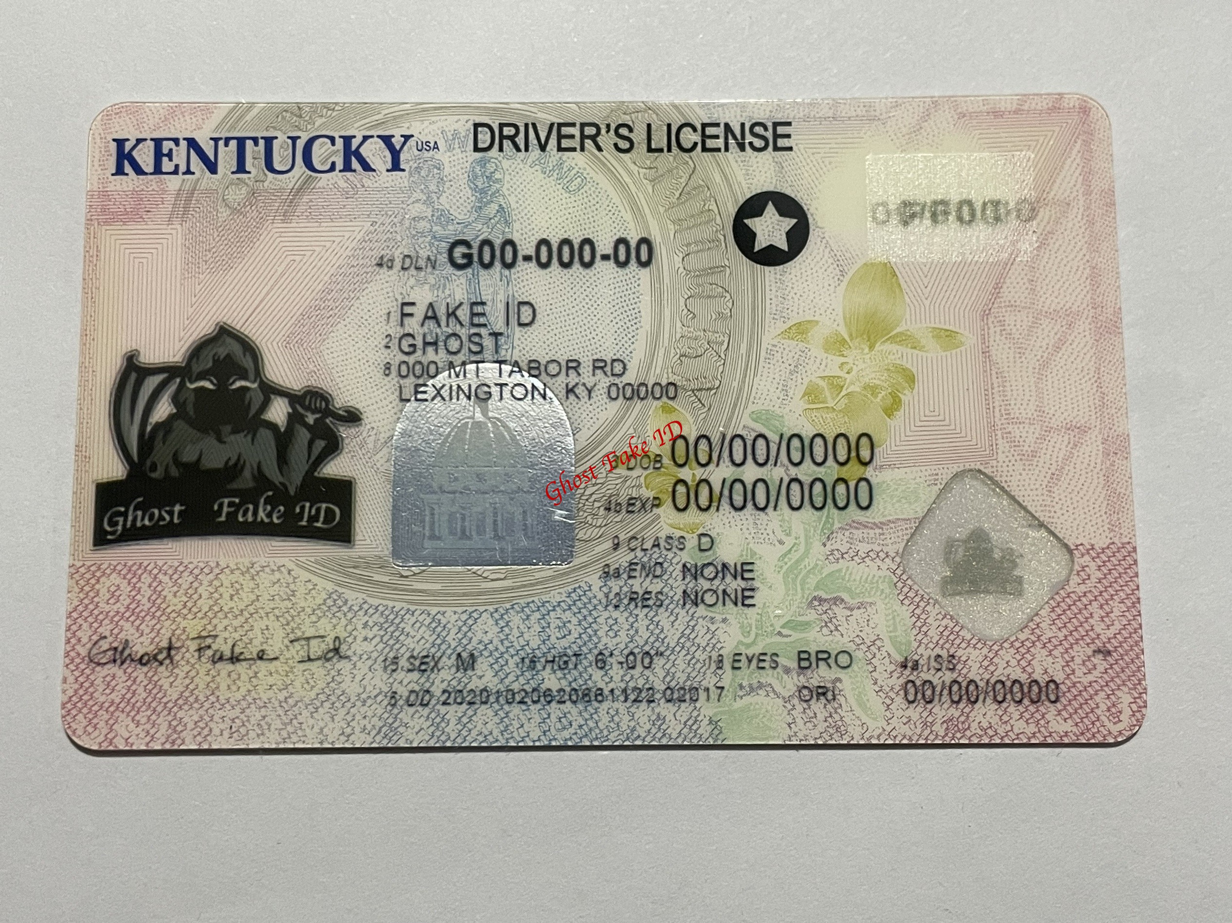 Kentucky - Scanable fake id