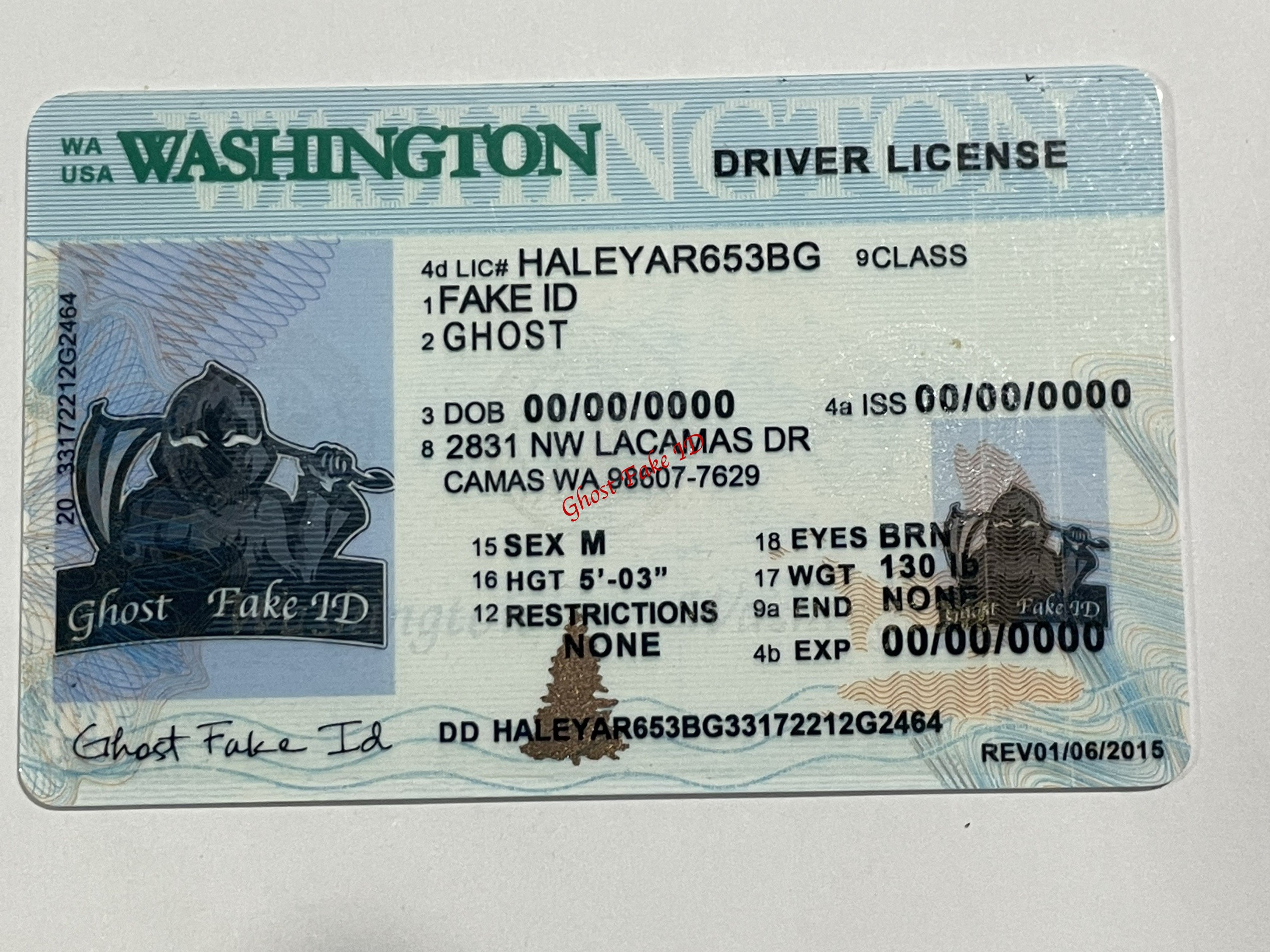 Washington - Scanable fake id