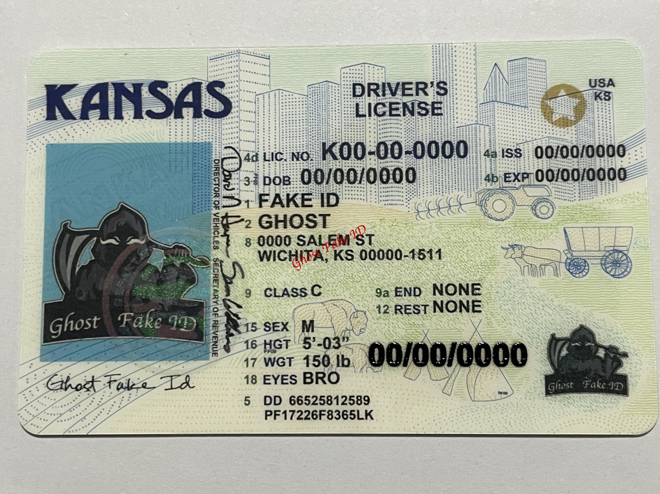 Kansas - Scanable fake id