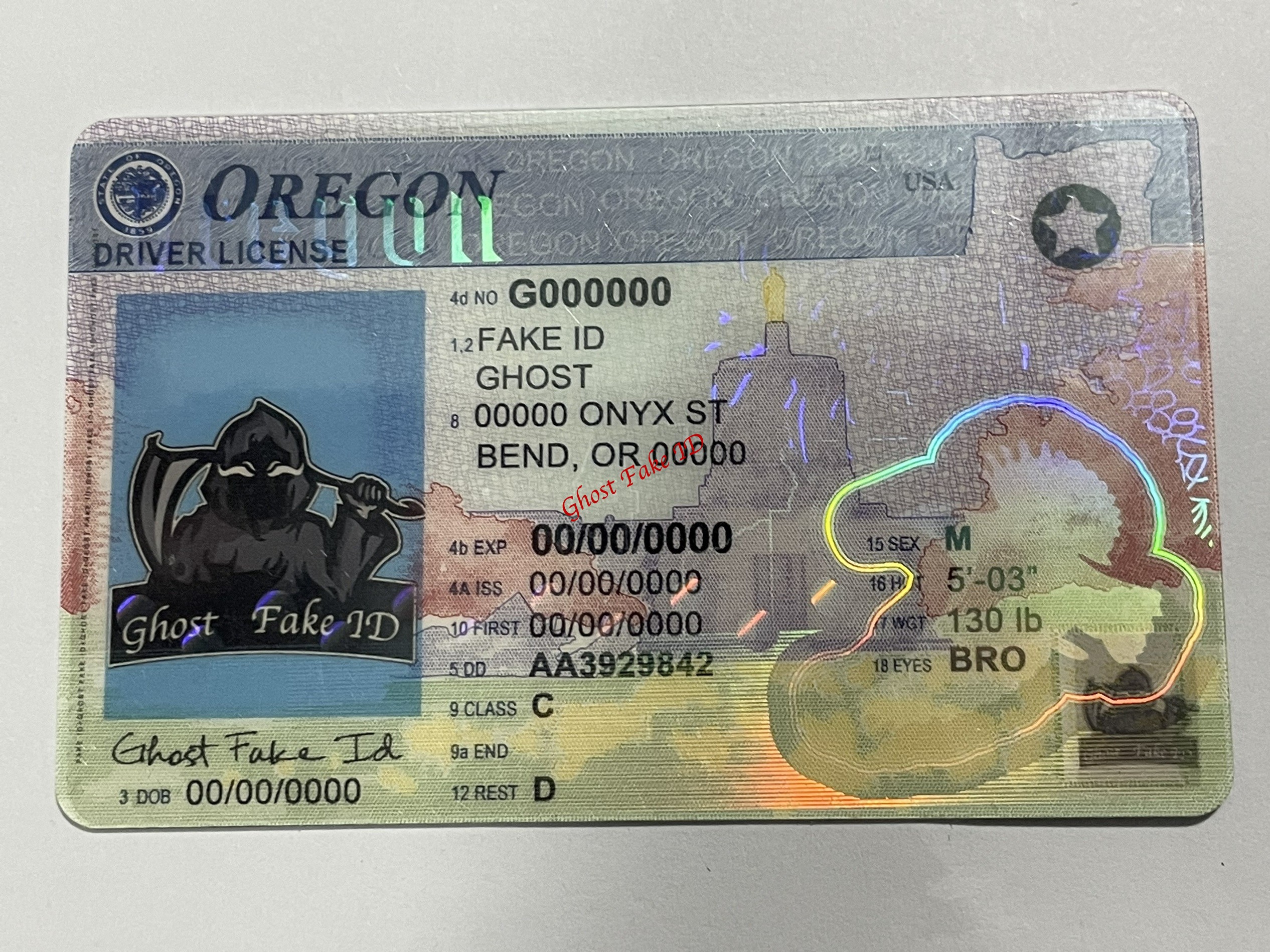 Oregon - Scanable fake id