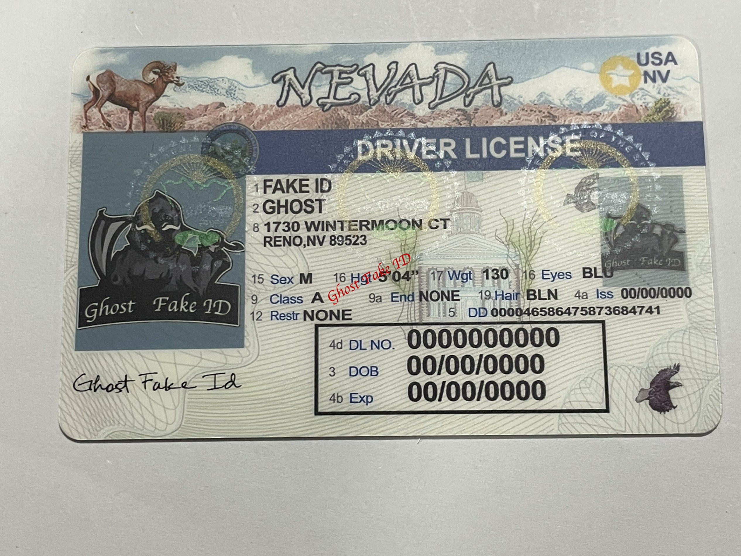 Nevada - Scanable fake id