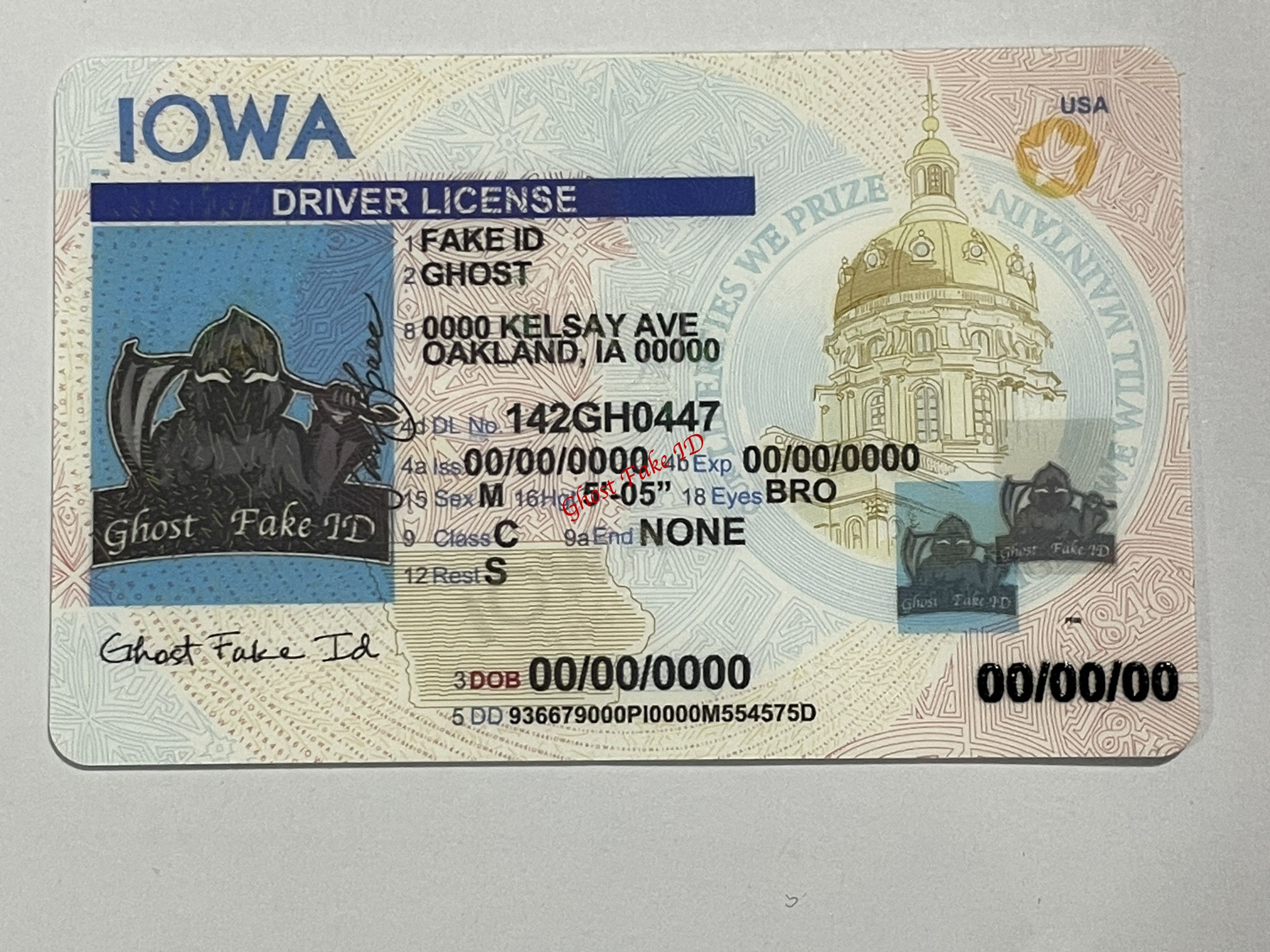 Iowa - Scanable fake id