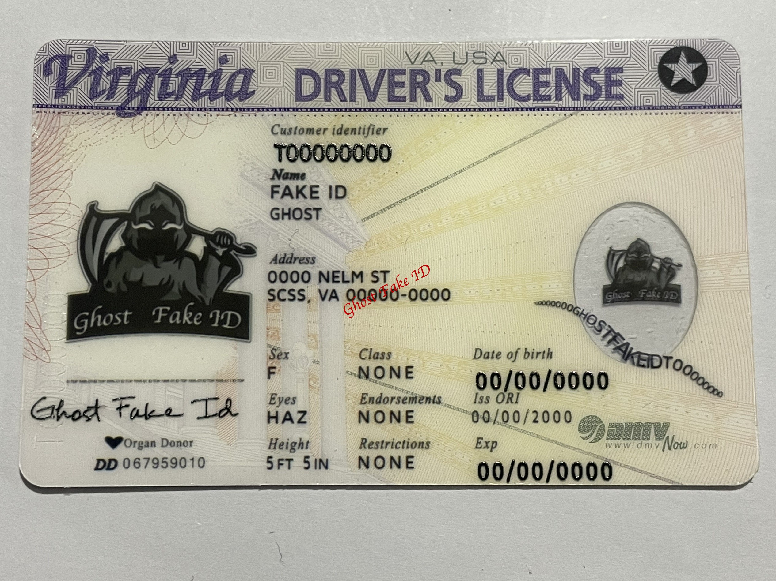 Virginia - Scanable fake id