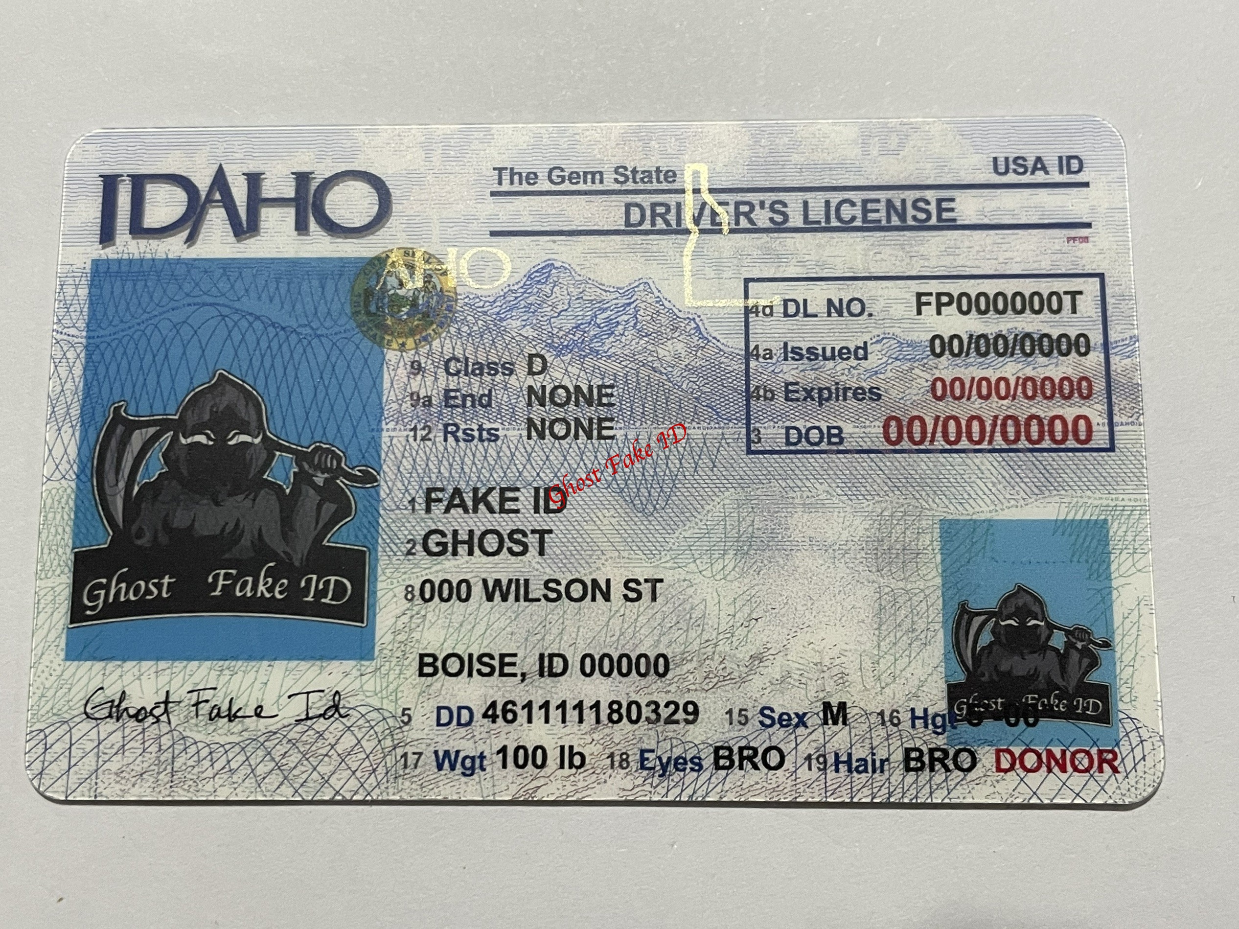 Idaho - Scanable fake id