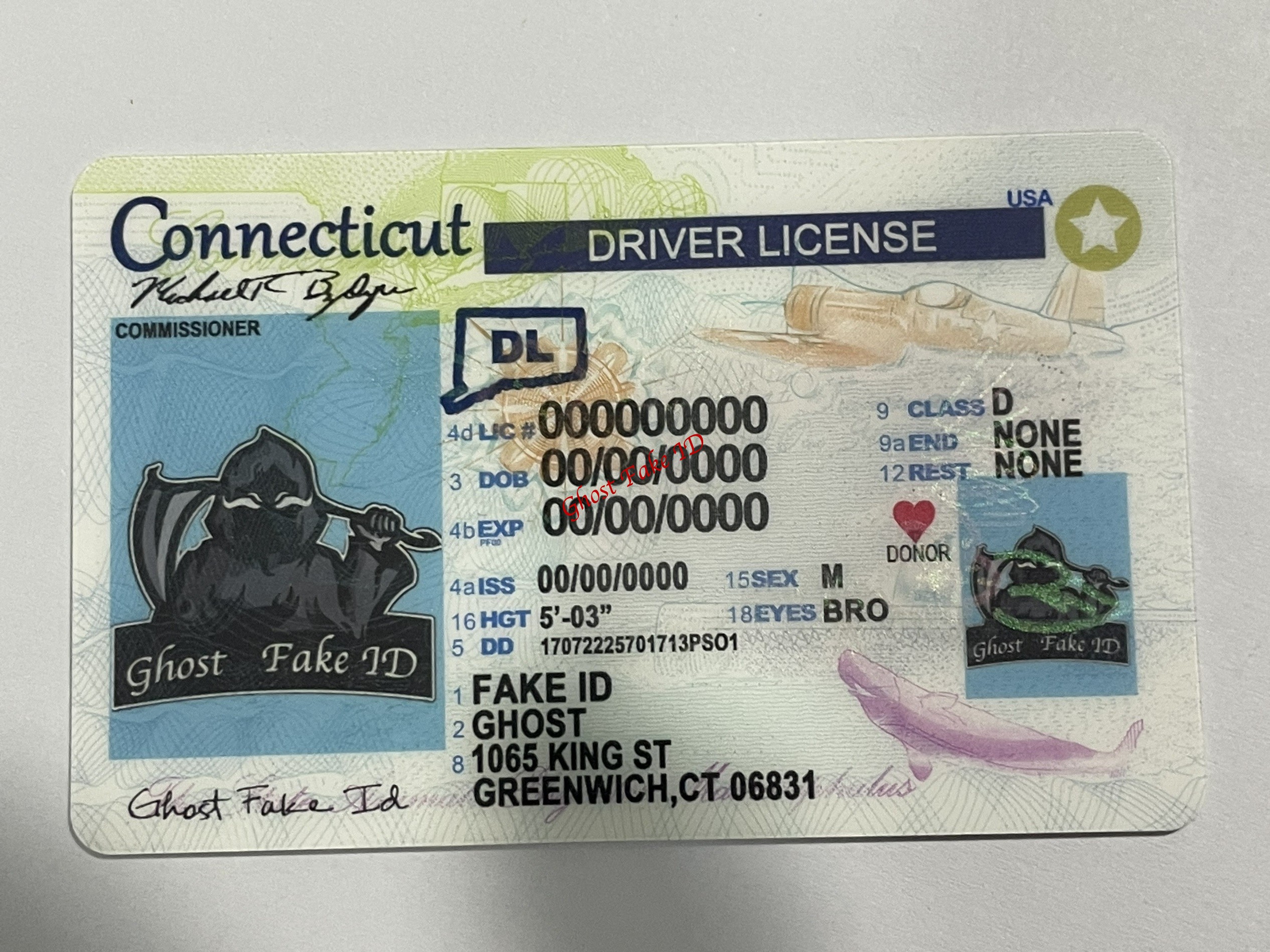 Connecticut - Scanable fake id