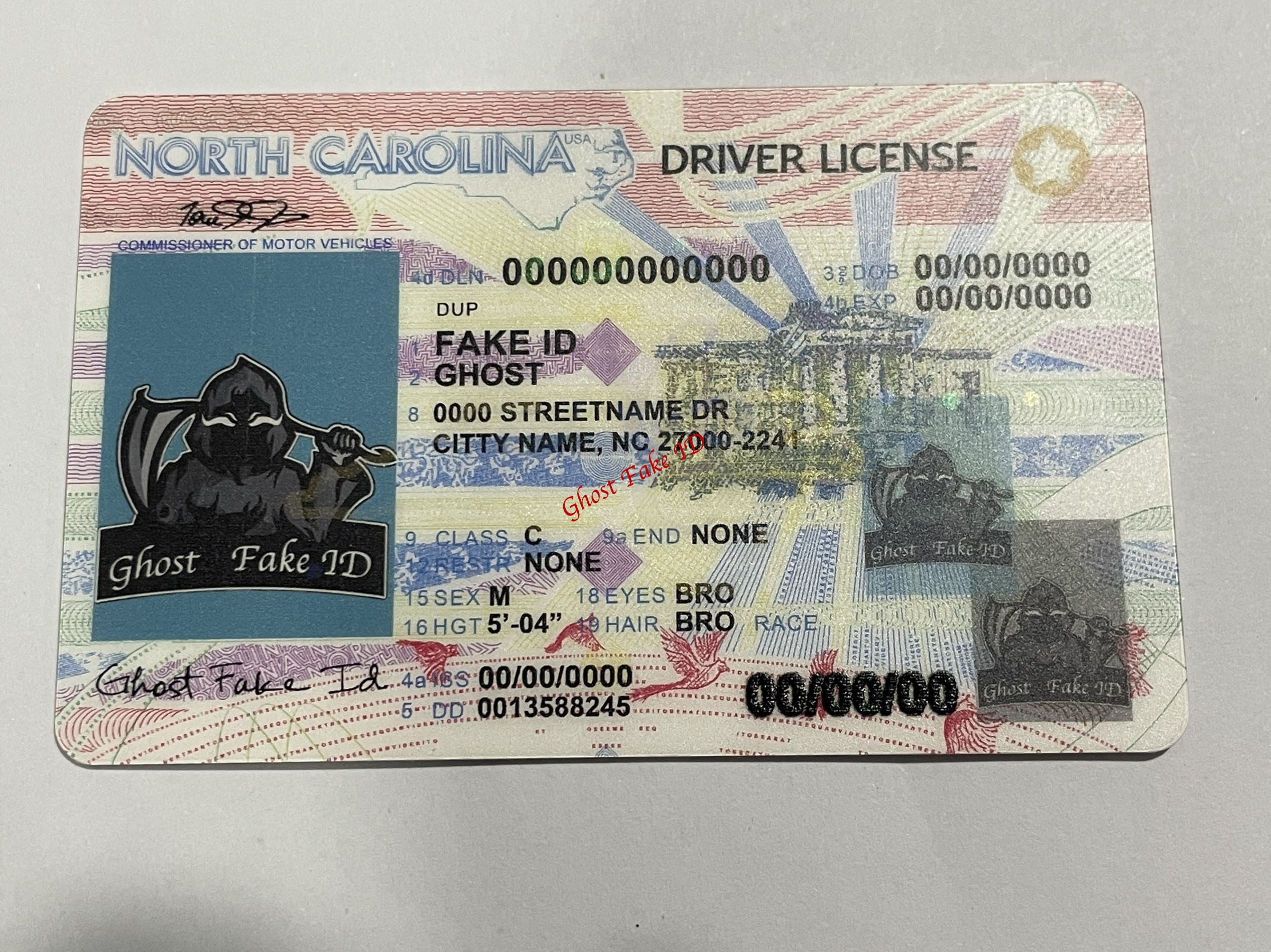 North Carolina - Scanable fake id