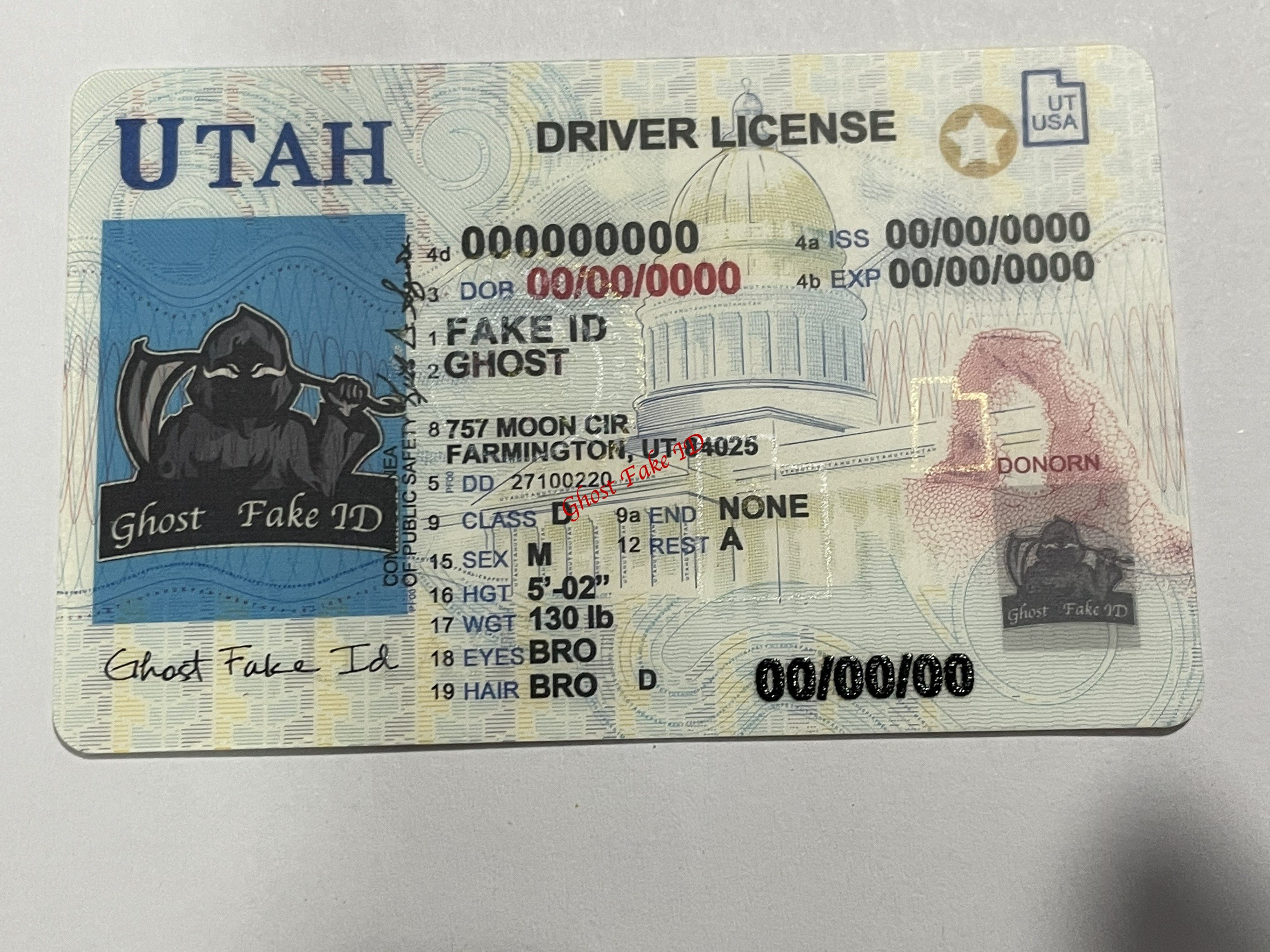 Utah - Scanable fake id