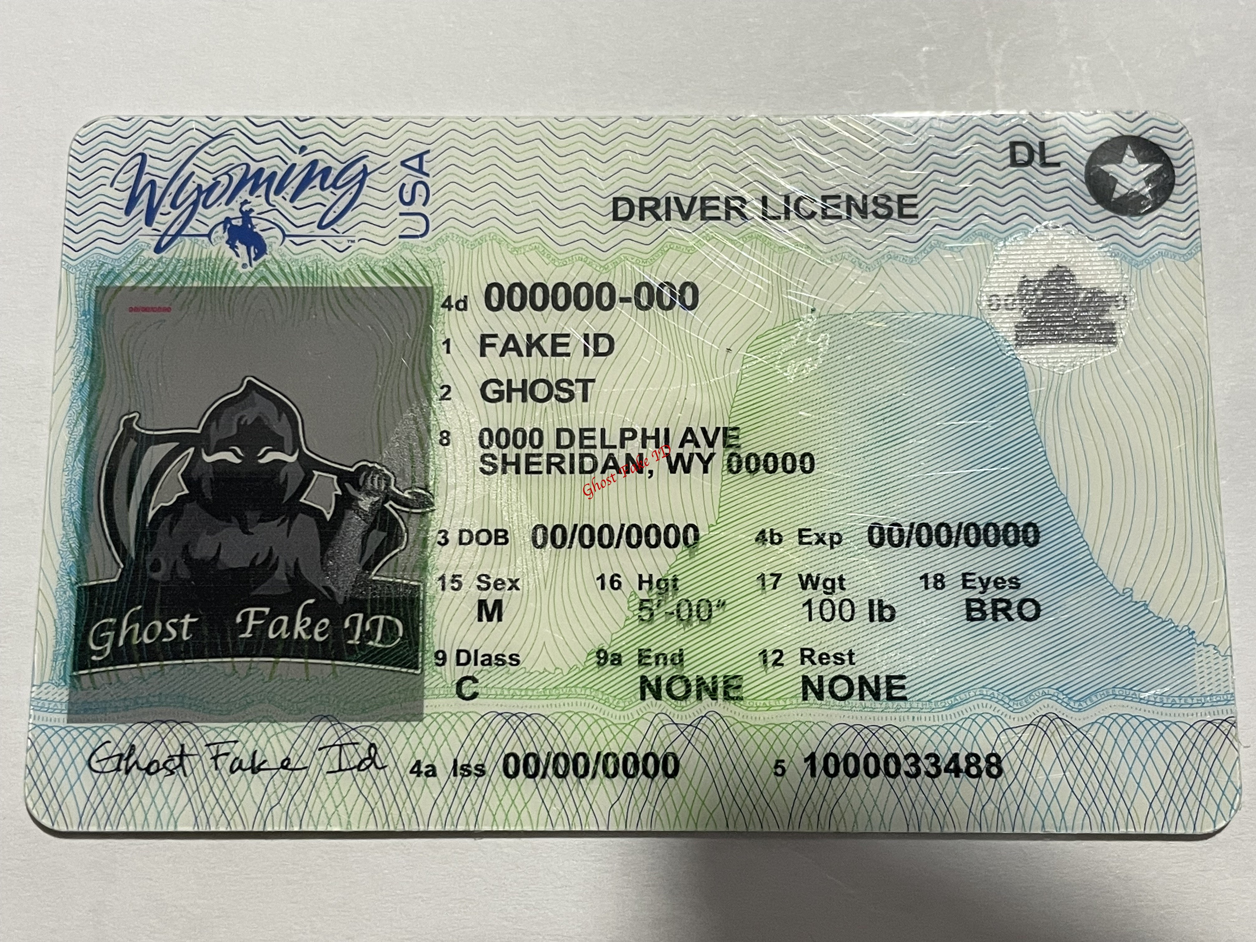 Wyoming - Scanable fake id