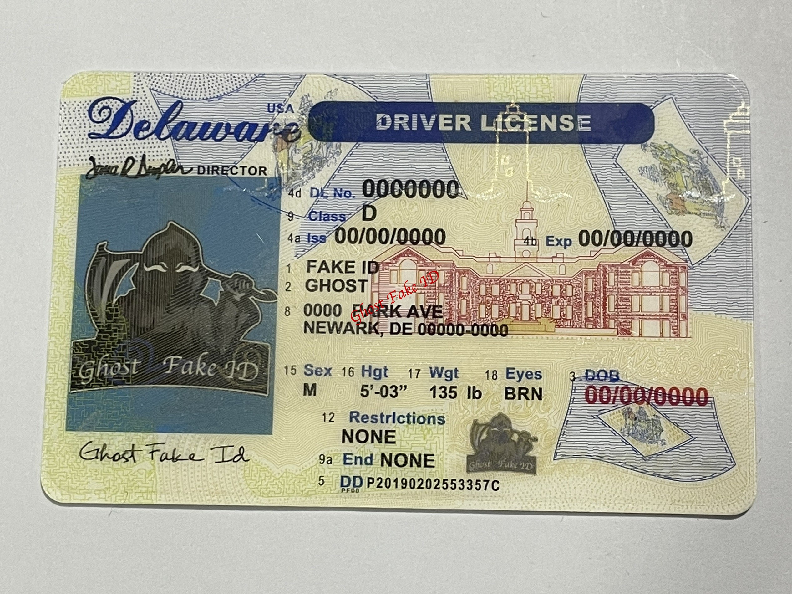 Delaware - Scanable fake id