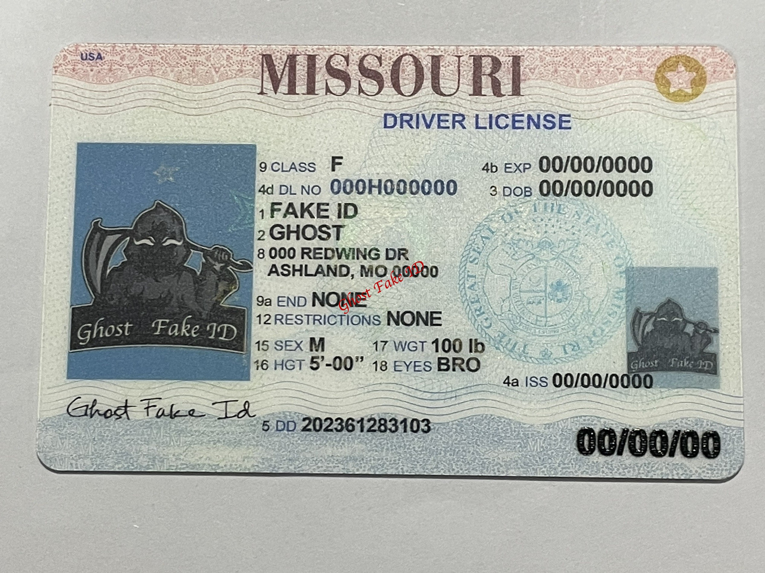 Missouri - Scanable fake id