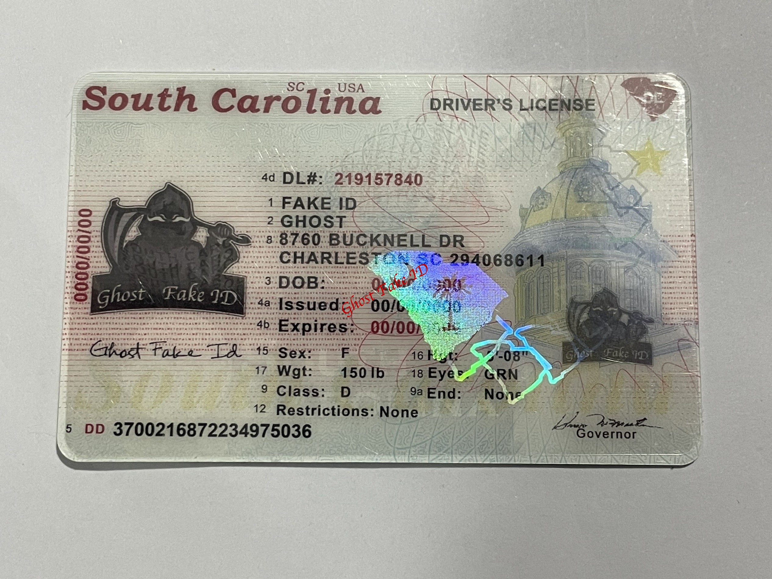 South Carolina - Scanable fake id