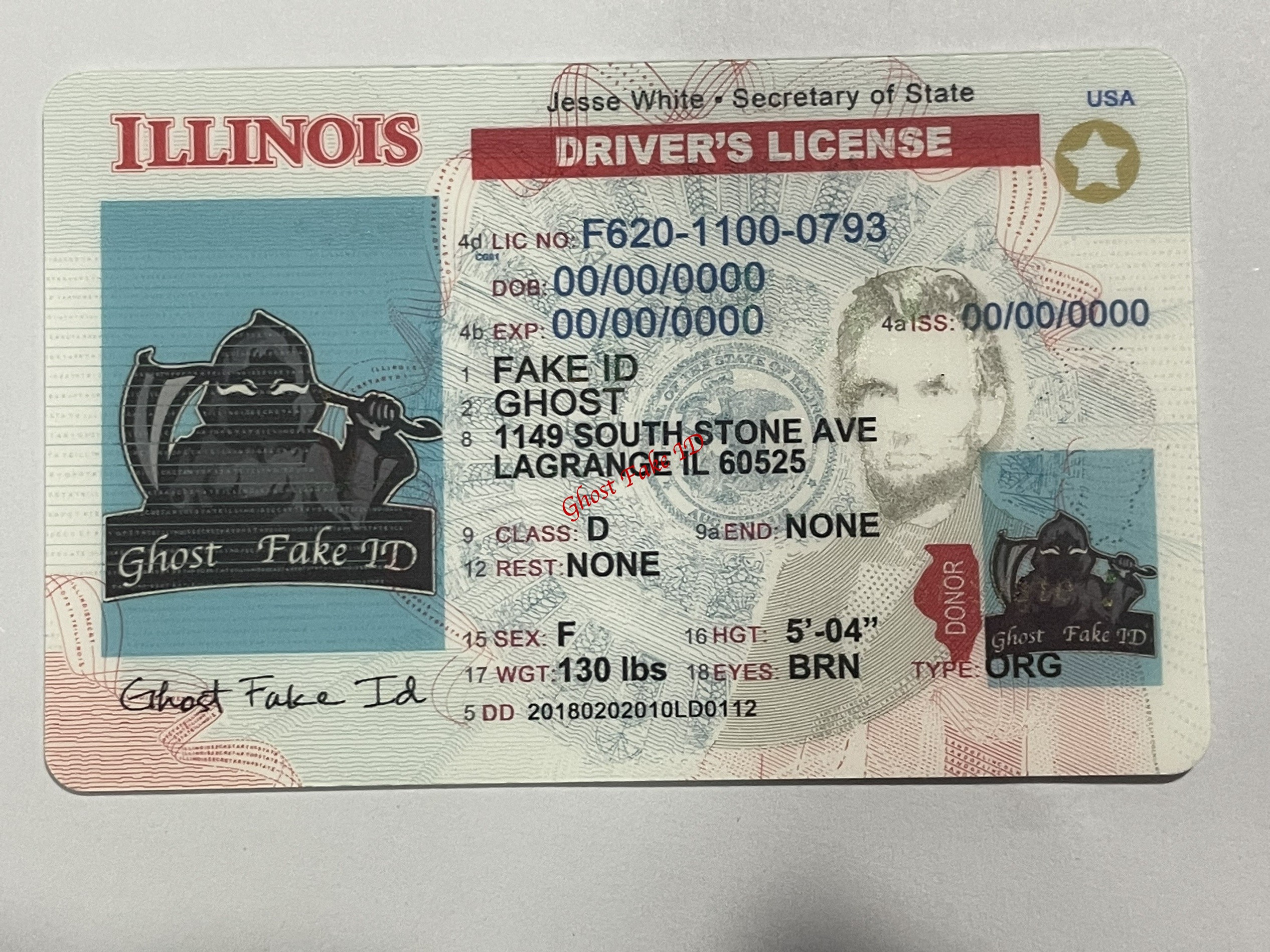 Illinois - Scanable fake id