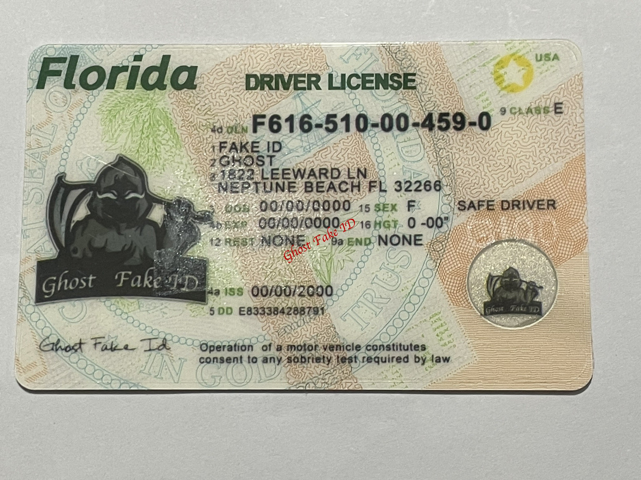 Florida - Scanable fake id